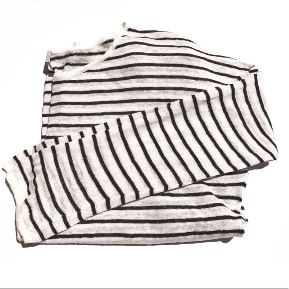 The White Company Sweaters - GUC size 10 Navy/white linen White Company sweater